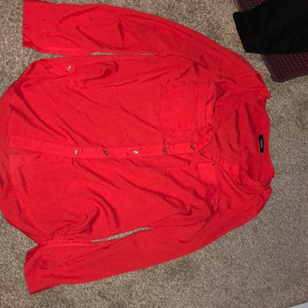 Red dress shirt
